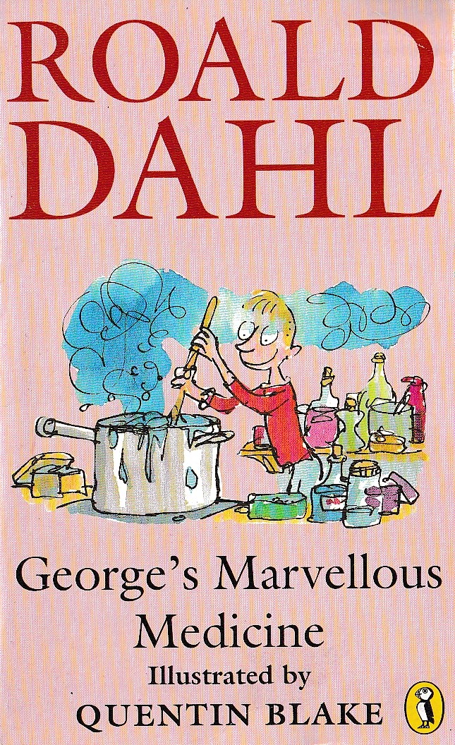 Roald Dahl GEORGE'S MARVELLOUS MEDICINE book cover scans